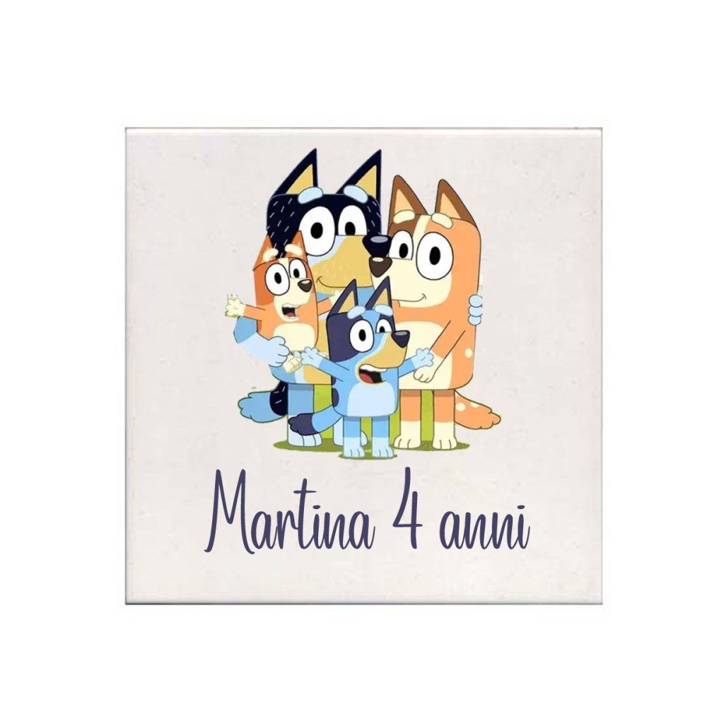 Mattonella magnete Bluey Personalizzabile 10 pz