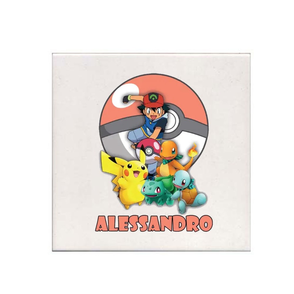 Mattonelle magnete Pokemon Personalizzabile 10 pz