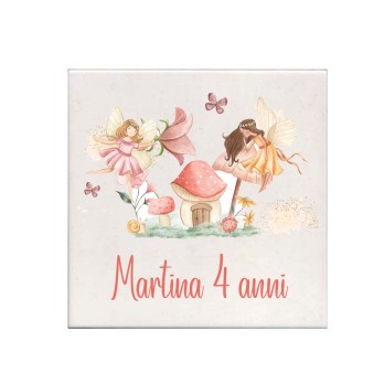 Mattonelle magnete Fairy giardino delle fate Personalizzabile 10 pz