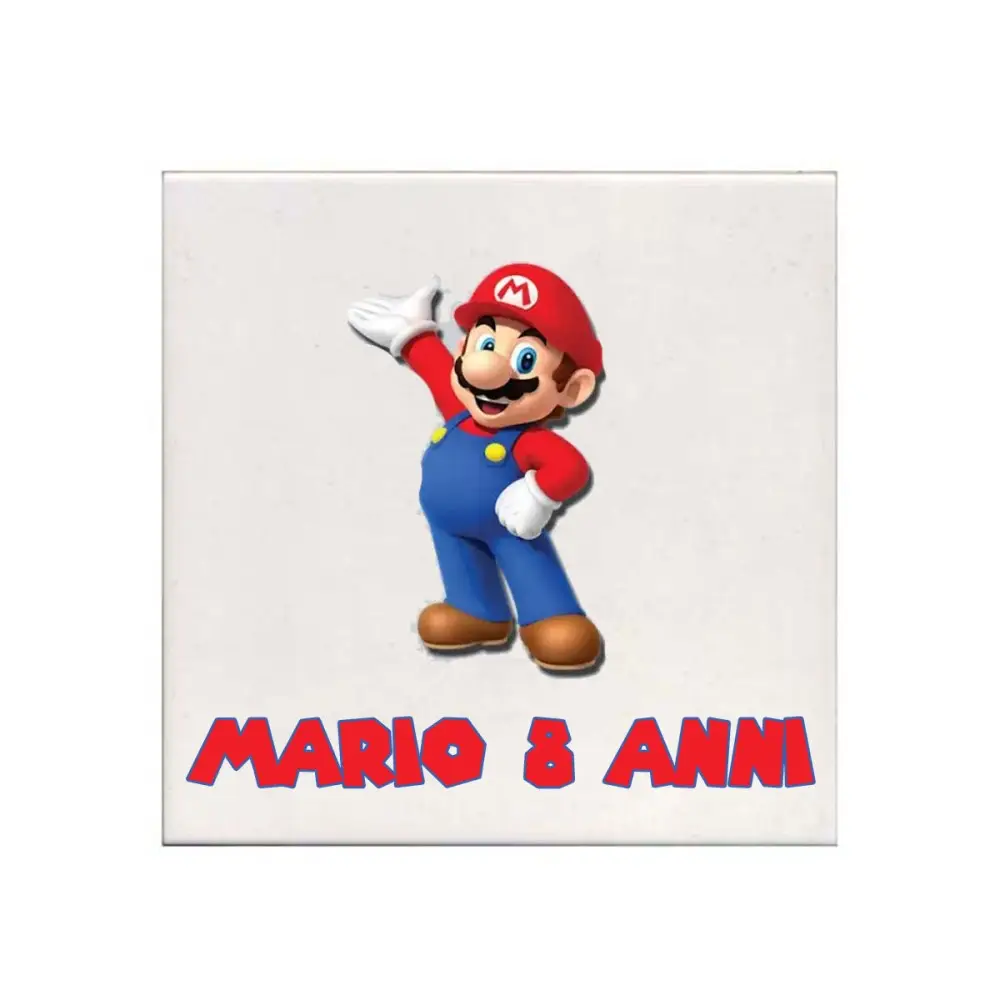 Mattonelle magnete Super Mario Personalizzabile 10 pz