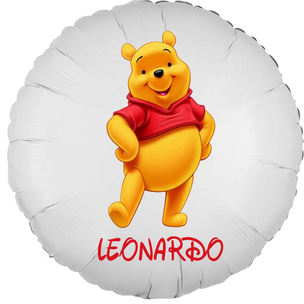 Palloncino foil personalizzabile Winnie the pooh
