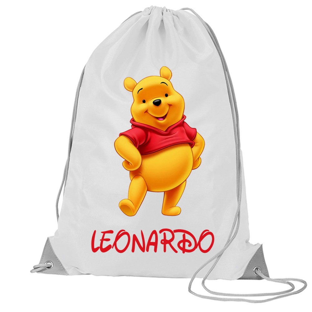 Sacca Zaino in nylon Winnie the Pooh - 5 pz