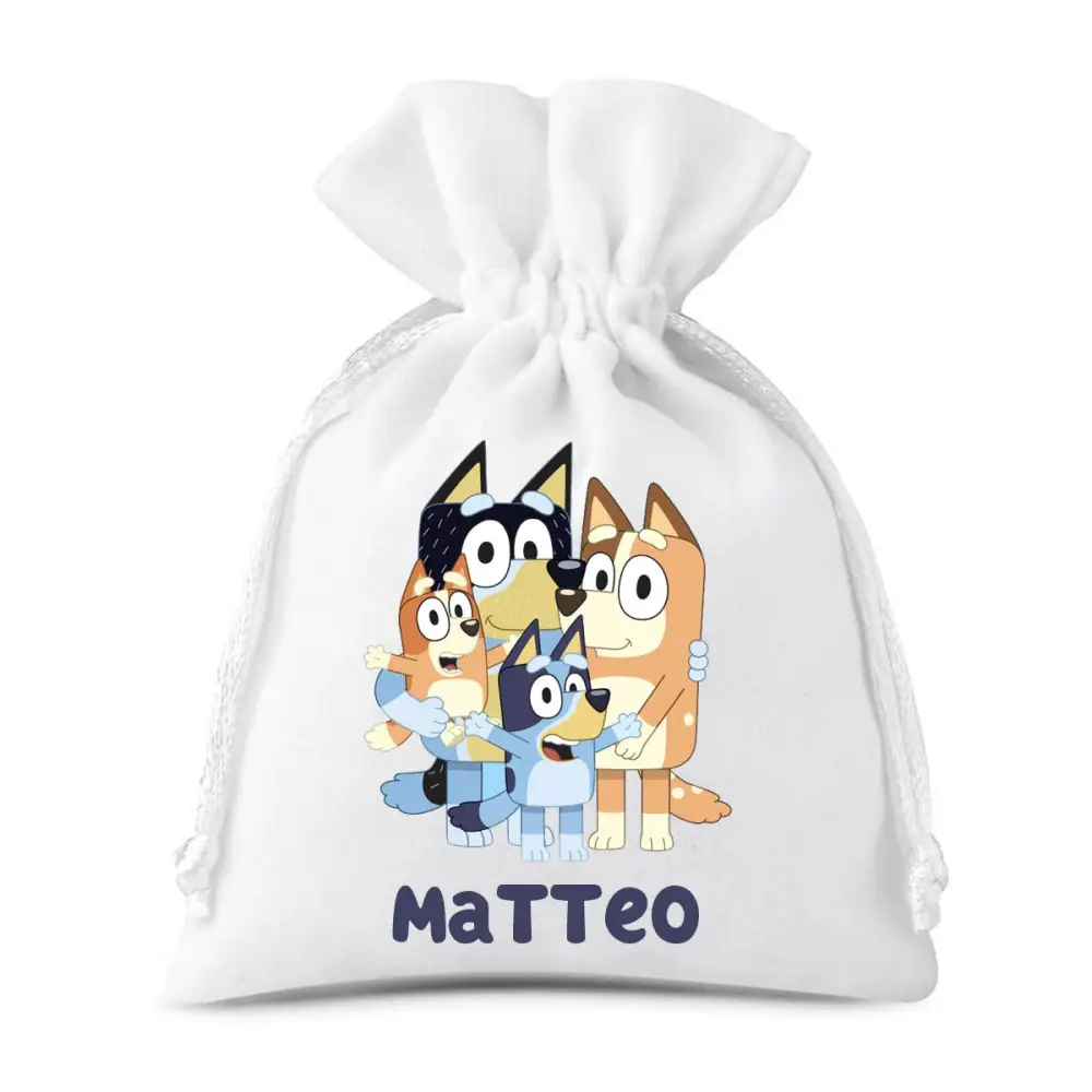10 Sacchetti Bluey personalizzabili