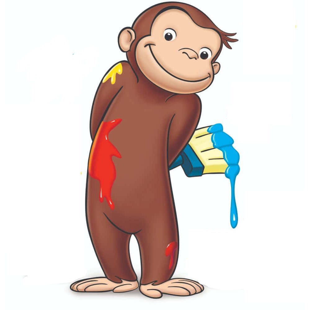 Magneti in plexiglass Curioso come George - 10 pz