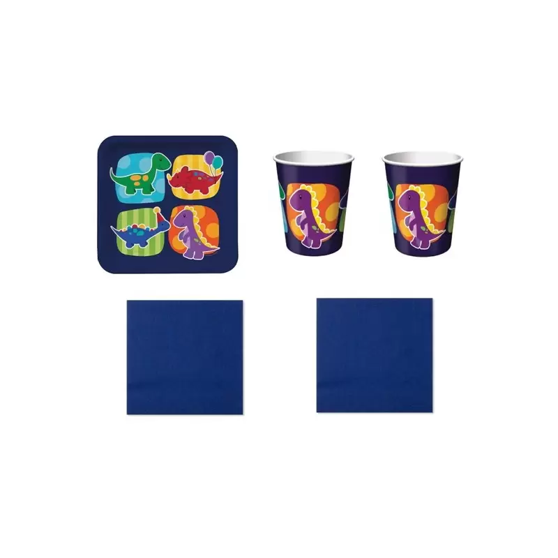 KIT N29 COORDINATO TAVOLA BAMBINO LITTLE DINO