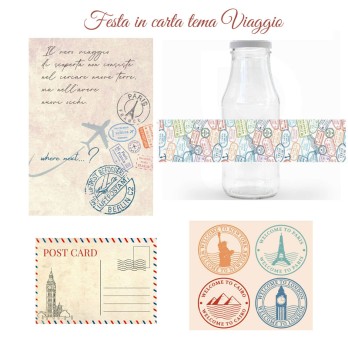 Festa di carta tema Viaggio