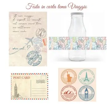 Festa di carta tema Viaggio