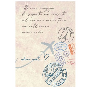 Cartellone di benvenuto tema Viaggio