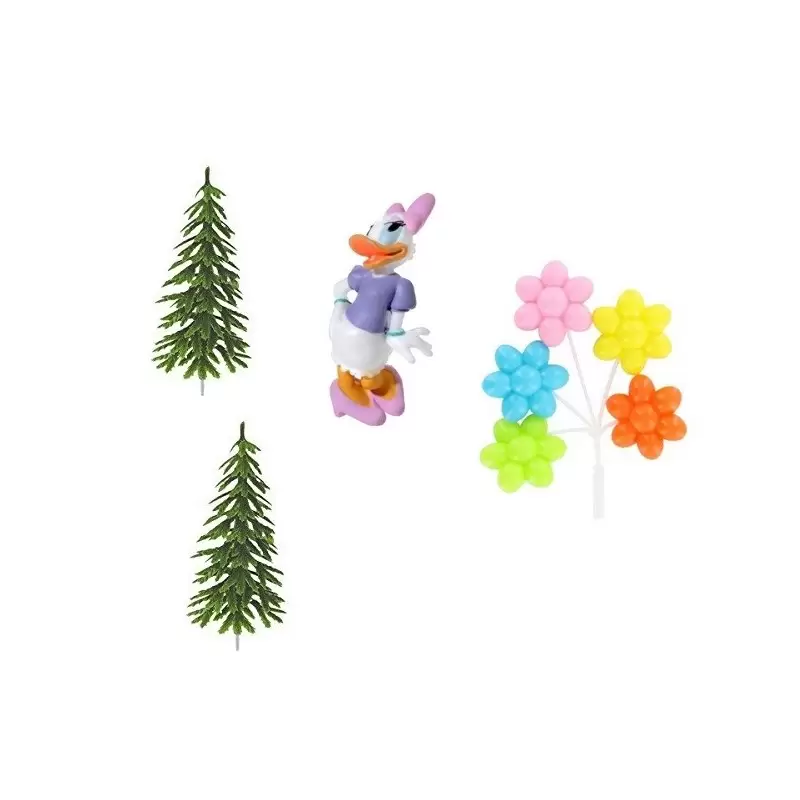 21906 KIT DECORAZIONE TORTA PAPERINA FESTA A TEMA CAKE DESIGN DAISY BAMBINA 