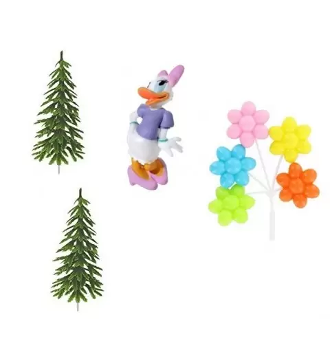 21906 KIT DECORAZIONE TORTA PAPERINA FESTA A TEMA CAKE DESIGN DAISY BAMBINA 