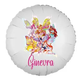 Palloncino foil personalizzabile Winx