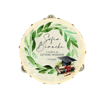 Tamburello personalizzabile Tema Laurea - 6 pz