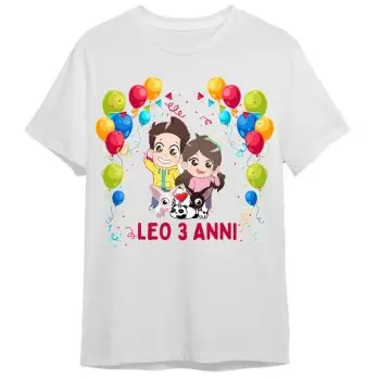 Maglietta personalizzata per festa compleanno Me contro te
