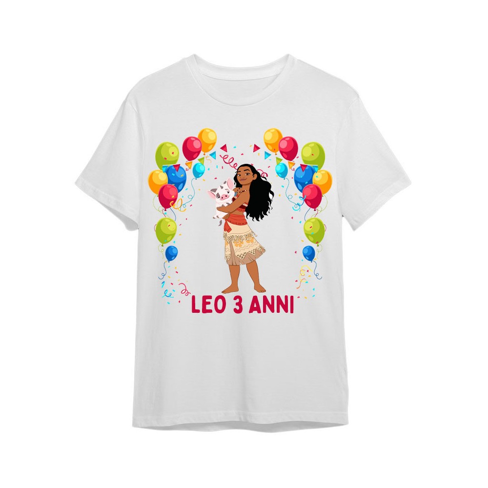 Maglietta personalizzata per festa compleanno Oceania