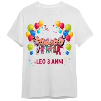 Maglietta personalizzata per festa compleanno Cry Babies