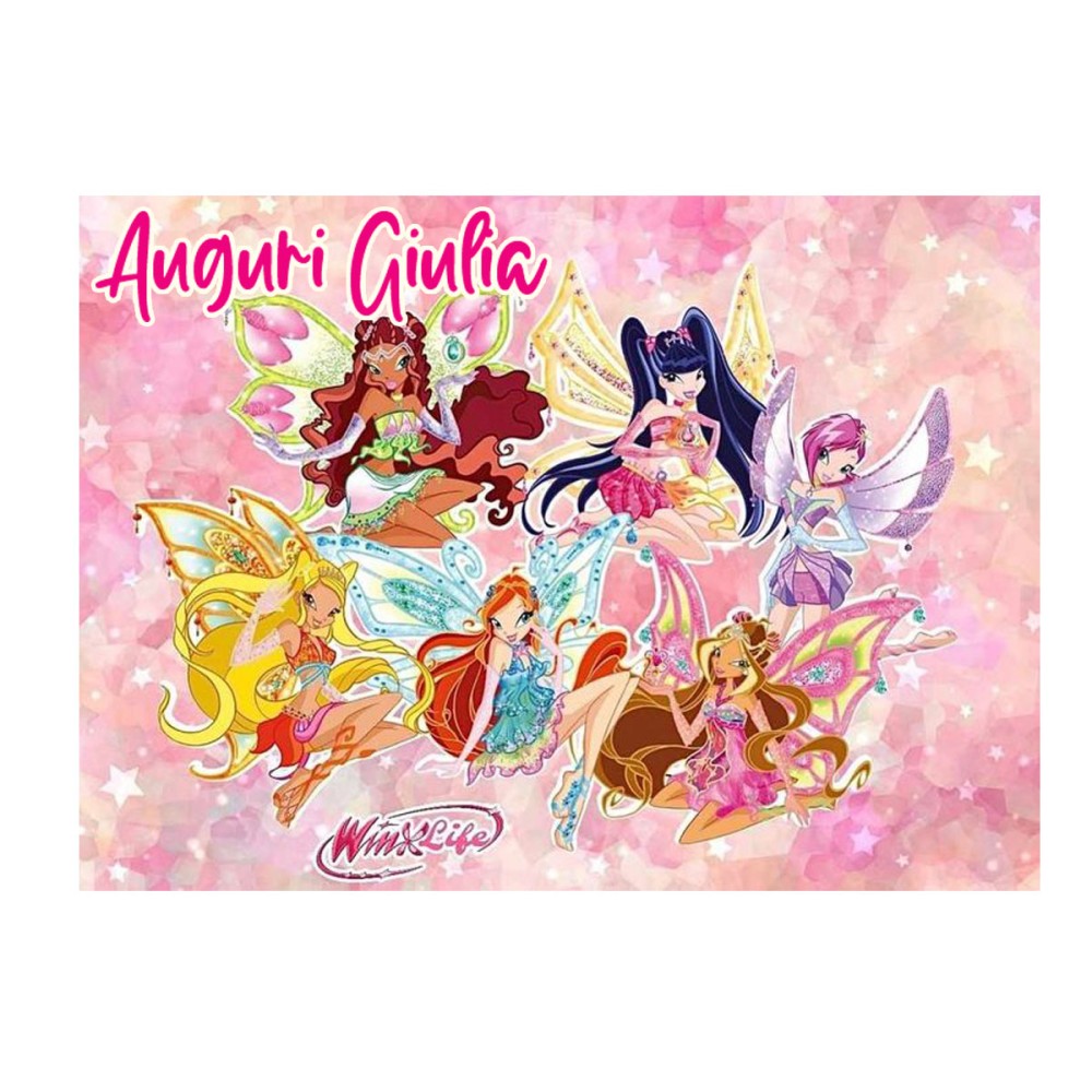 Cialda rettangolare Winx Personalizzabile