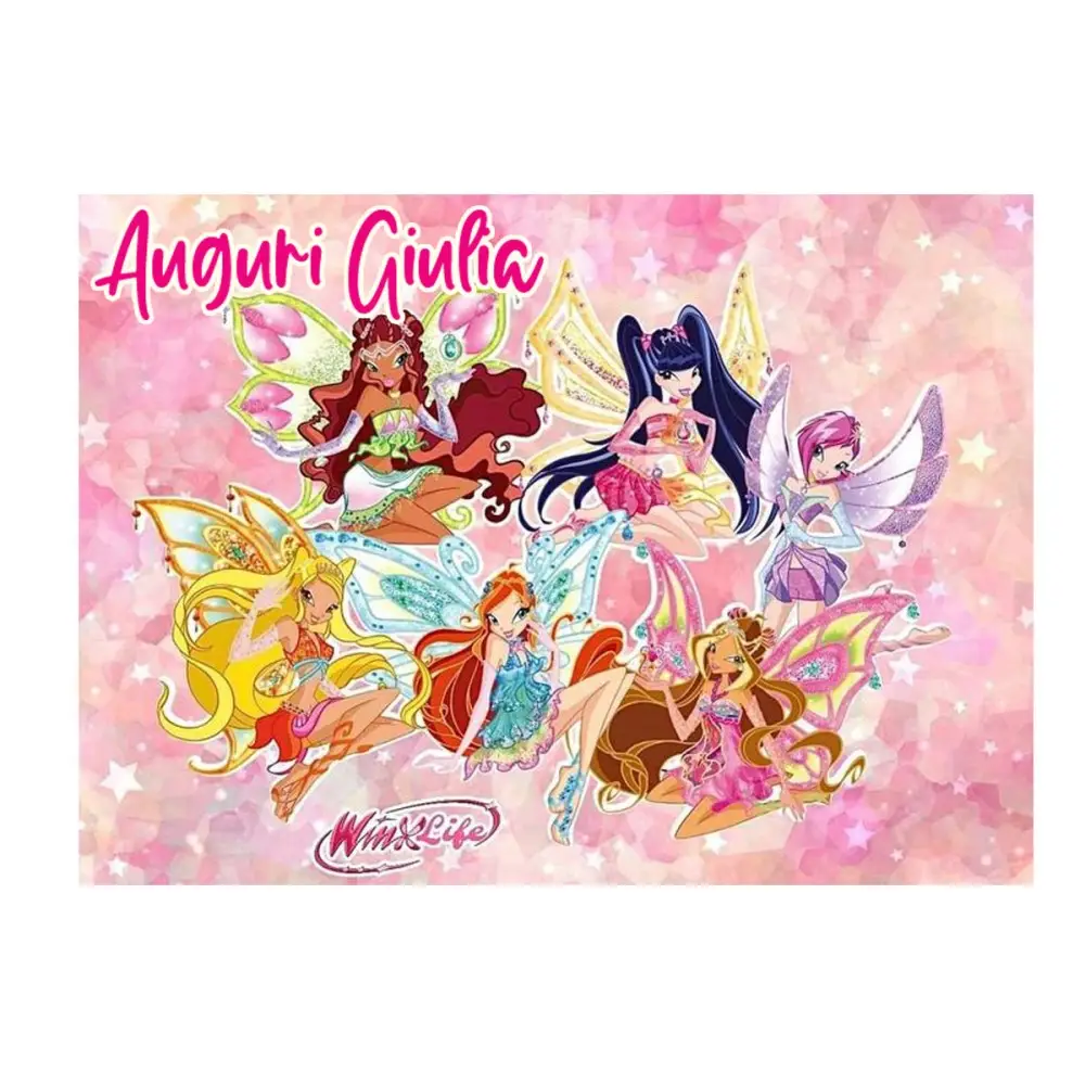 Cialda rettangolare Winx Personalizzabile