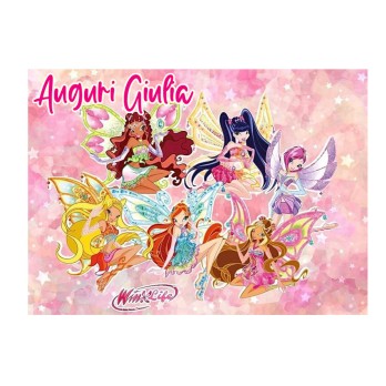Cialda rettangolare Winx Personalizzabile