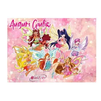 Cialda rettangolare Winx Personalizzabile