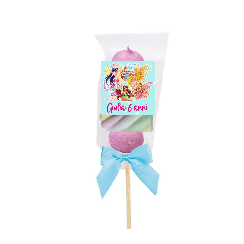 Spiedini di Marshmallow Winx Personalizzabili kit Fai da te