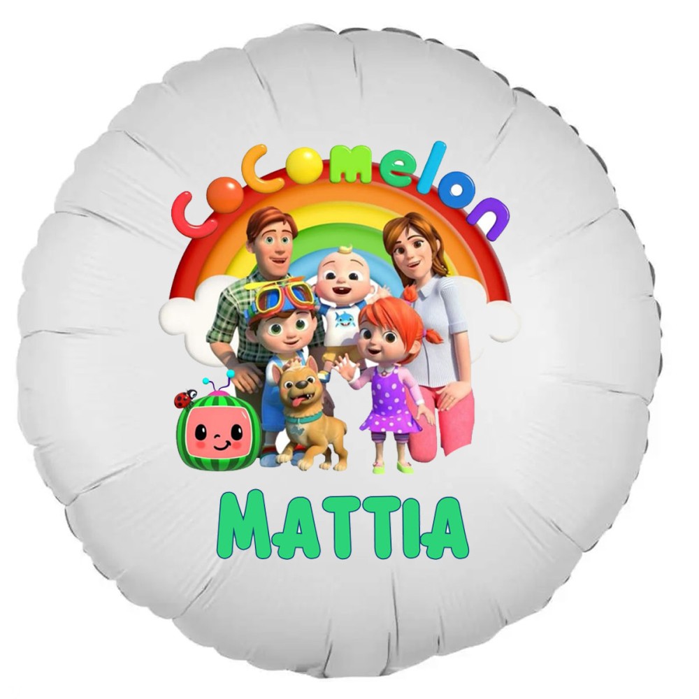 Palloncino foil personalizzabile Cocomelon