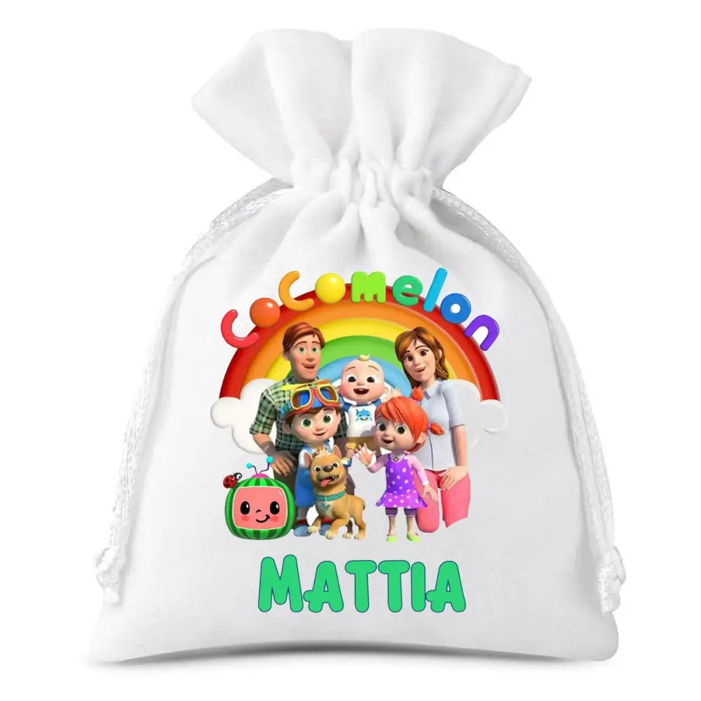 10 Sacchetti Cocomelon personalizzabili