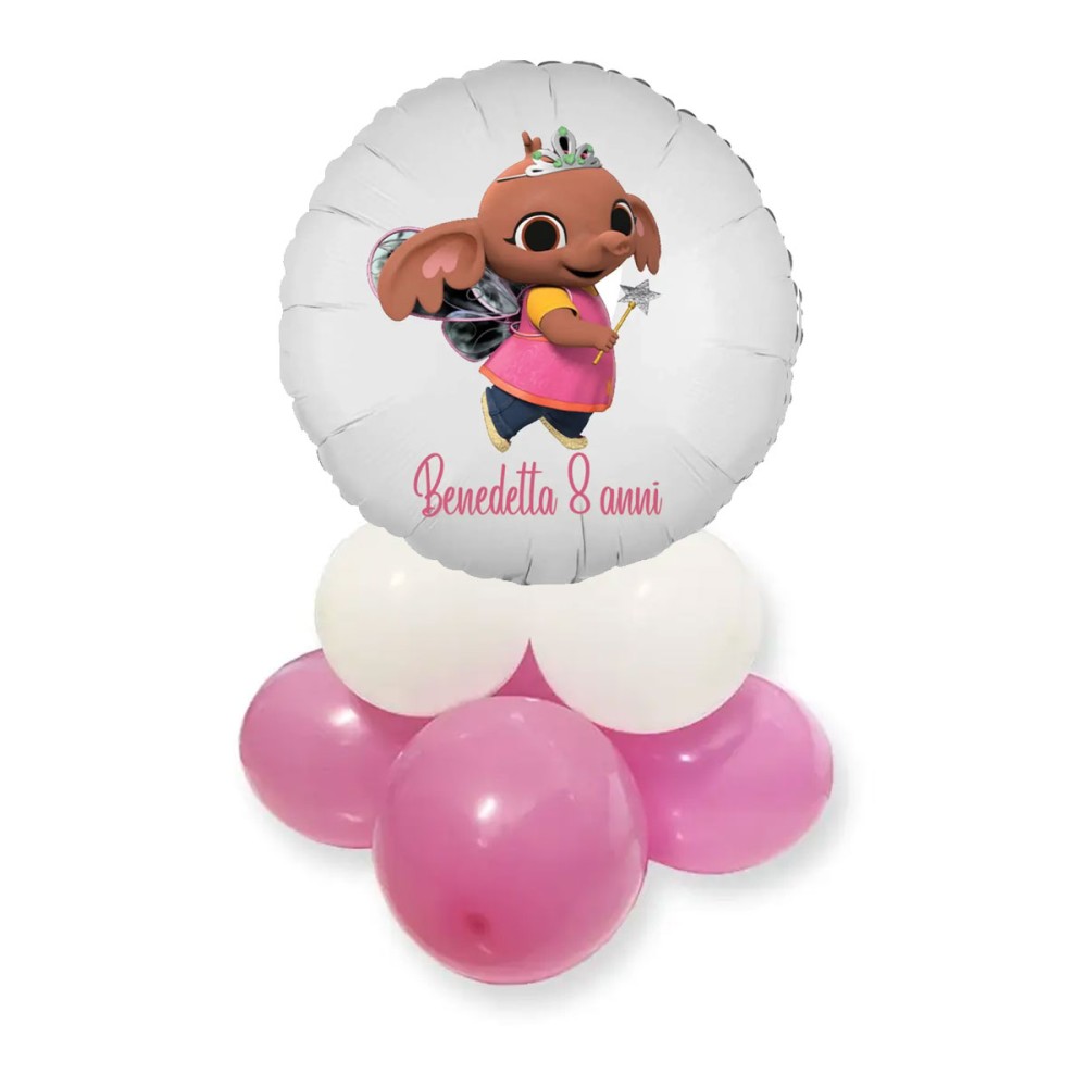 Centrotavola con Palloncino Foil Sula Bing personalizzabile