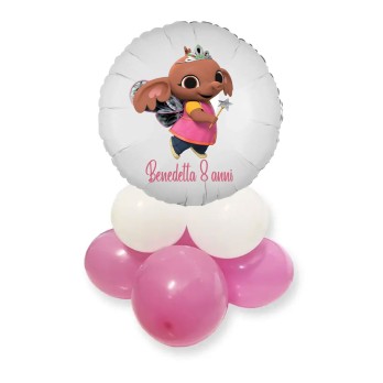 Centrotavola con Palloncino Foil Sula Bing personalizzabile