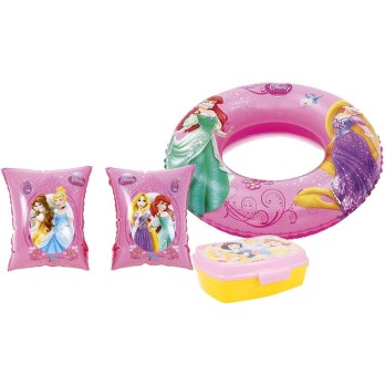 SET MARE PRINCIPESSE DISNEY - CANOTTO BRACCIOLI E PORTAMERENDA