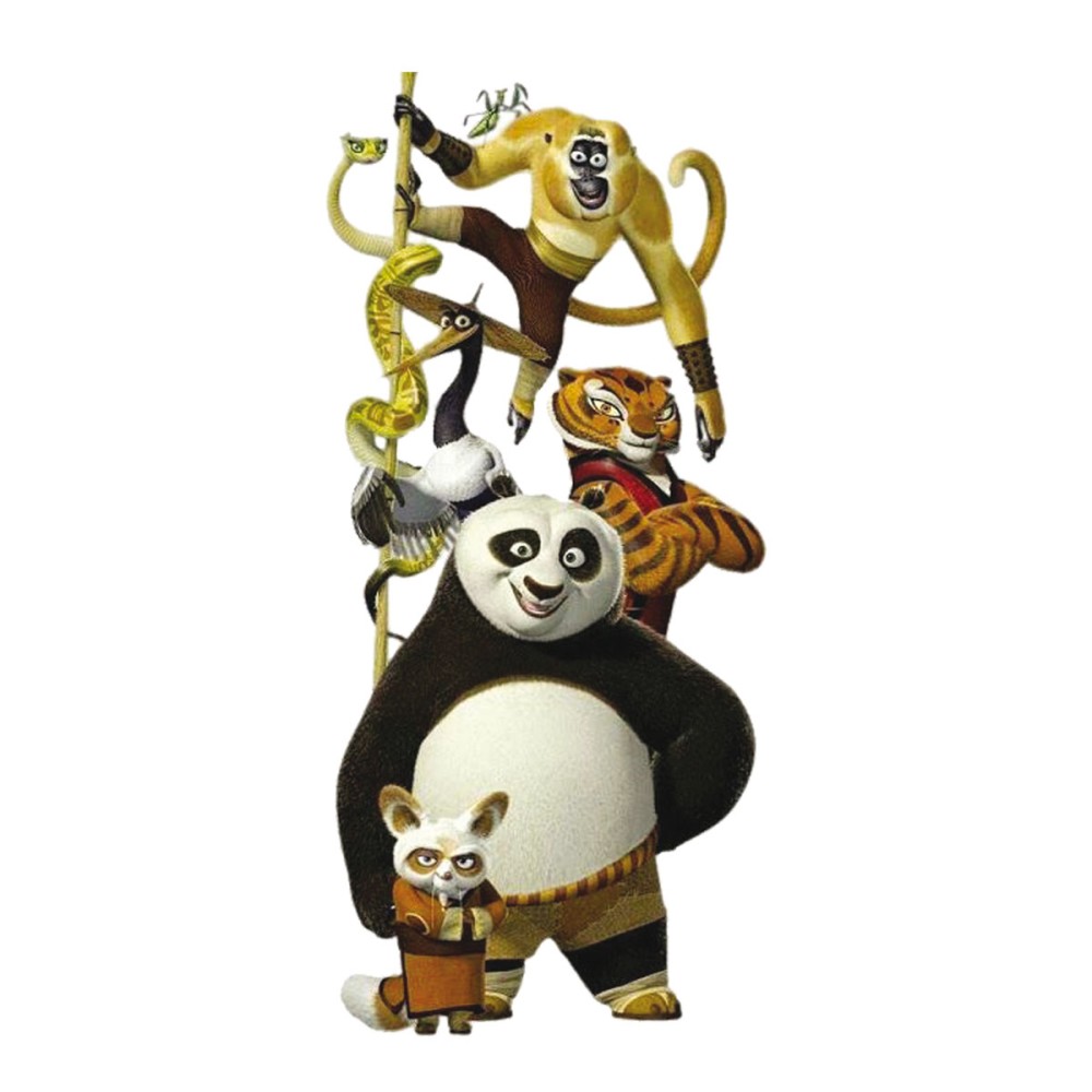 Sagoma decorativa in legno Kung fu Panda - 30 cm
