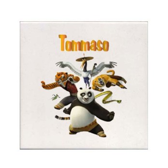 Mattonella magnete Kung fu Panda Personalizzabile 10 pz