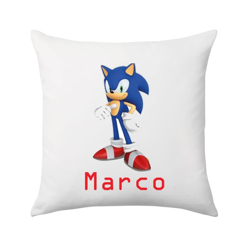 Cuscino Sonic personalizzabile - 1 pz
