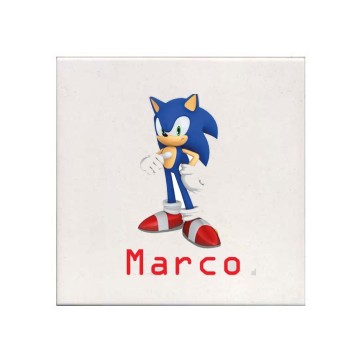 Mattonella magnete Sonic Personalizzabile 10 pz