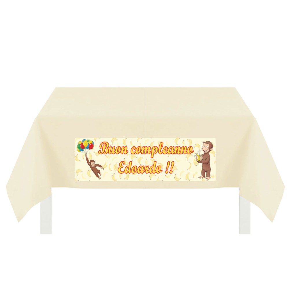 Tovaglia TNT con stampa personalizzabile Curioso come George