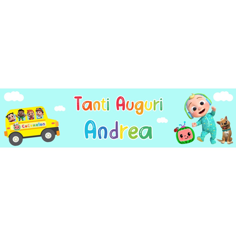 Tovaglia TNT con stampa personalizzabile Cocomelon