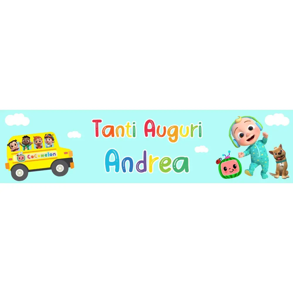 Tovaglia TNT con stampa personalizzabile Cocomelon