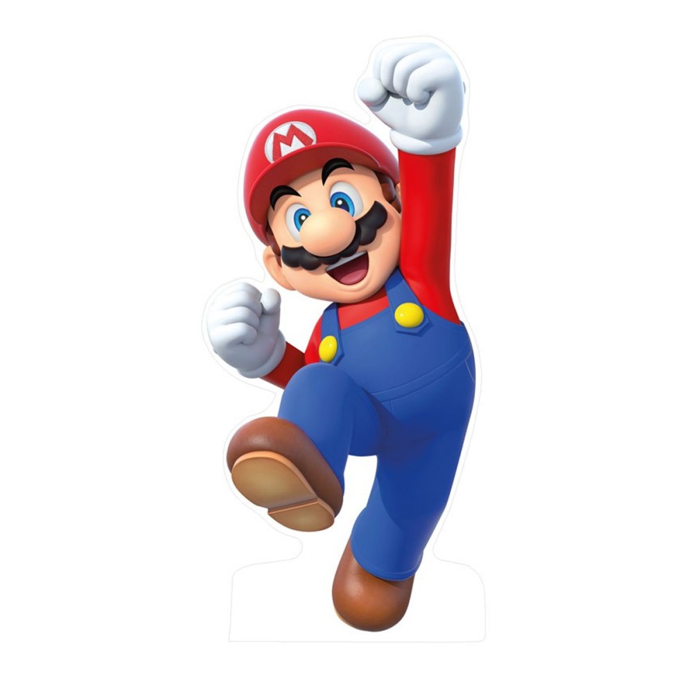 Sagoma in MDF Super Mario - 85 cm con supporto