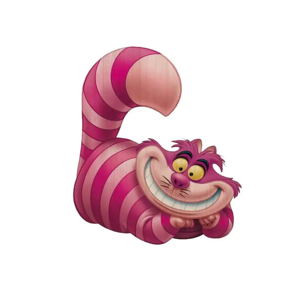 Sagoma in MDF Stregatto Alice - 85 cm con supporto