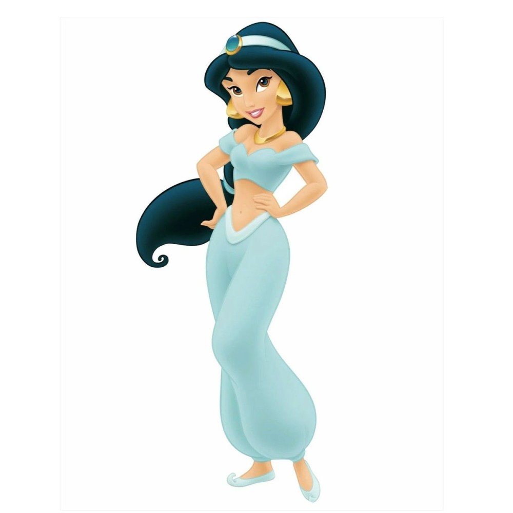 Sagoma in MDF principessa Jasmine - 85 cm con supporto