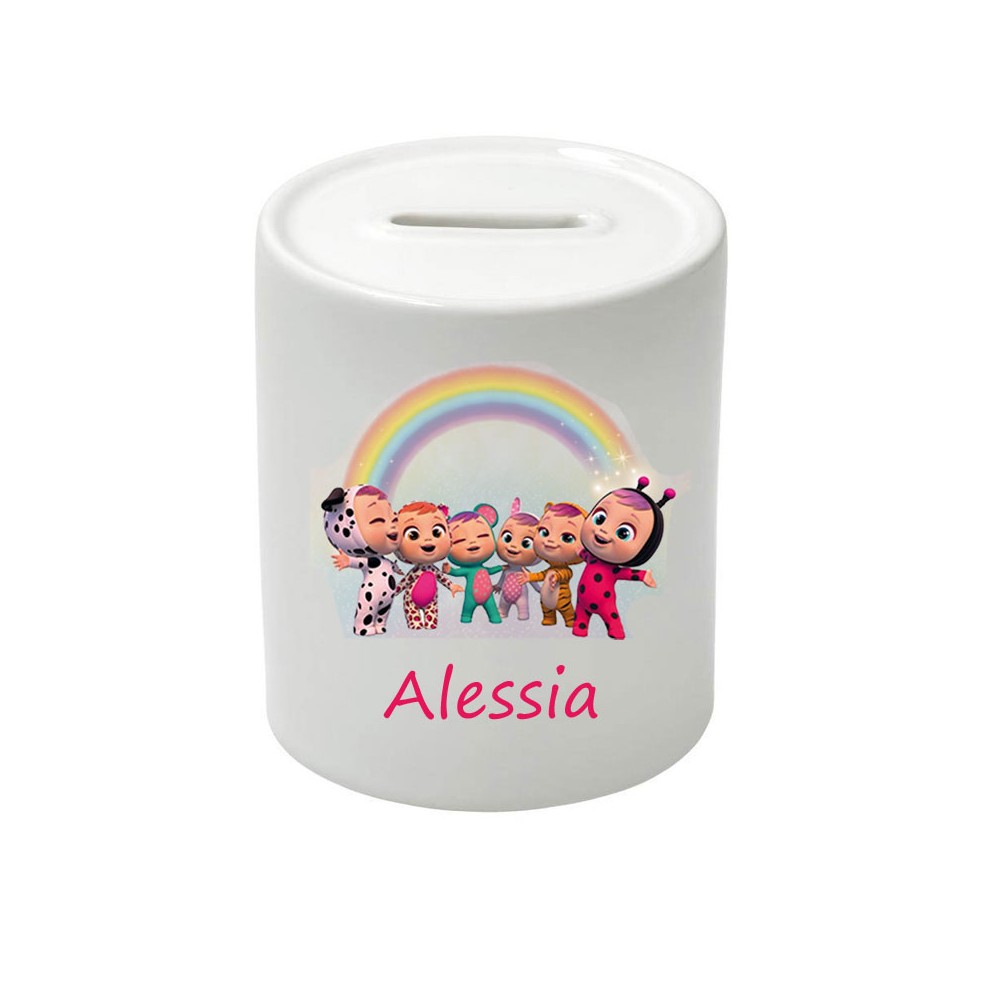 Salvadanaio in Ceramica Cry Babies personalizzabile