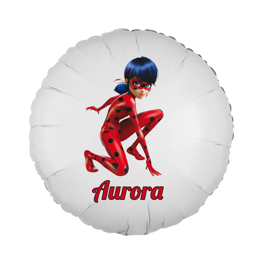 Palloncino foil personalizzabile Ladybug Miraculus
