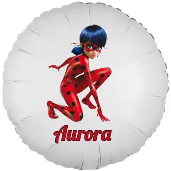 Palloncino foil personalizzabile Ladybug Miraculus