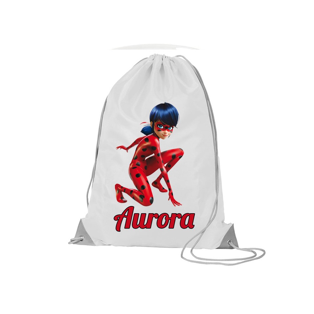Sacca Zaino in nylon Ladybug Miraculus - 5 pz