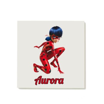 Mattonella magnete Ladybug Personalizzabile 10 pz