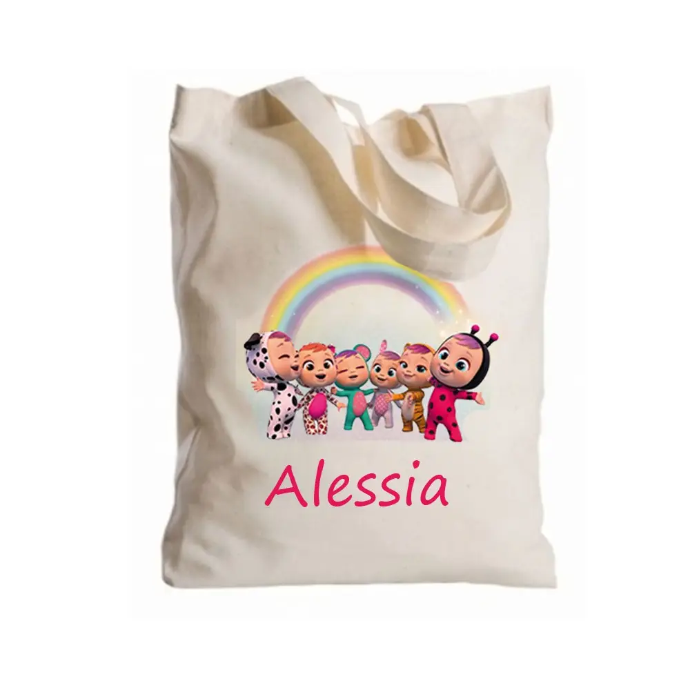 Borsa Shopper Cry Babies in Tessuto Personalizzabile 2 pz