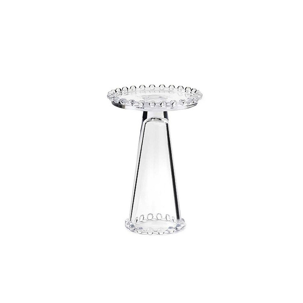 Alzatina Porta candele in vetro dia 10,5 cm 15 cm h HB29/15
