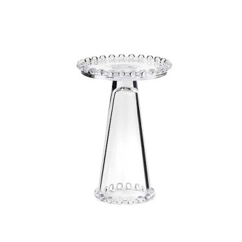 Alzatina Porta candele in vetro dia 10,5 cm 15 cm h HB29/15