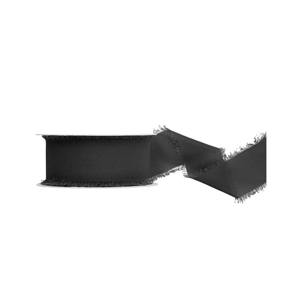Nastro di chiffon nero 40 mm/10 m  WJ40-10-010