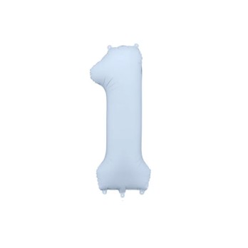 Palloncino foil opaco 1 blu nebbia 86 cm 34\'\' FB1T-1-093