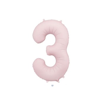 Palloncino foil opaco 3 rosa chiaro 86 cm 34\'\' FB1T-3-081J